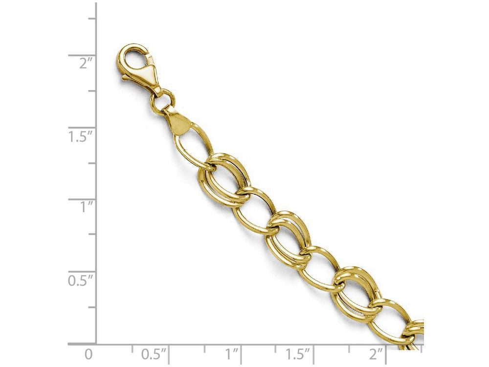 FJC Finejewelers 10k Yellow Gold Flat Curb Link Bracelet