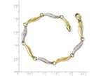 FJC Finejewelers 10k W/rhodium Bright Cut Bracelet