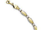FJC Finejewelers 10k W/rhodium Bright Cut Bracelet