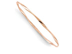 FJC Finejewelers 10k Rose Gold Slip-on Bangle
