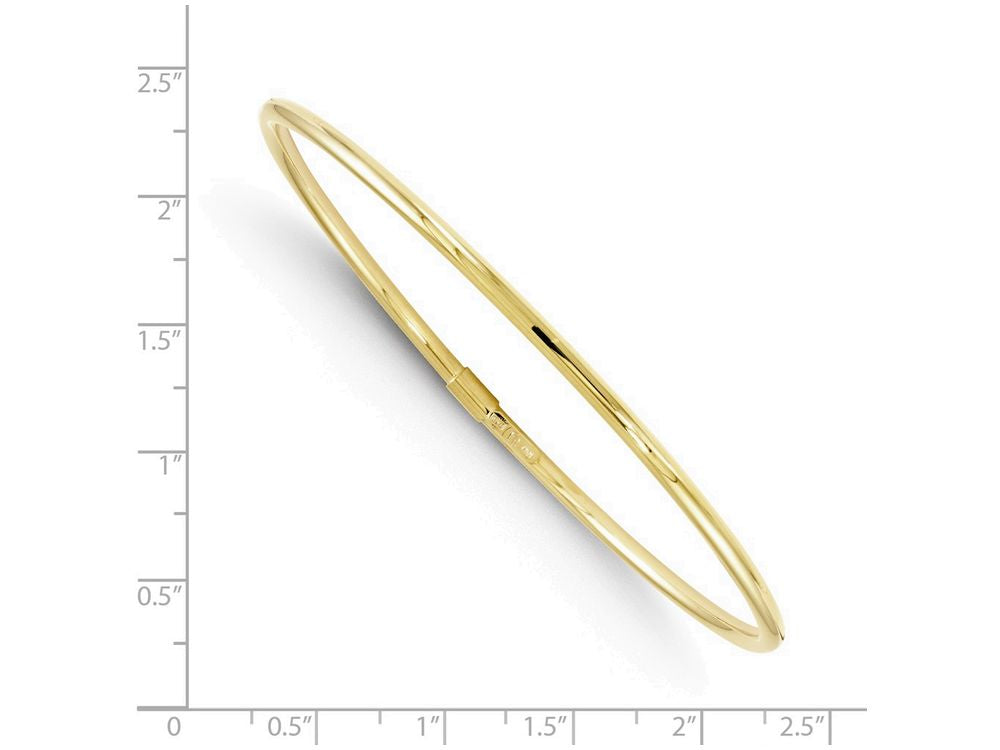 FJC Finejewelers 10k Yellow Hollow Gold Slip-on Bangle