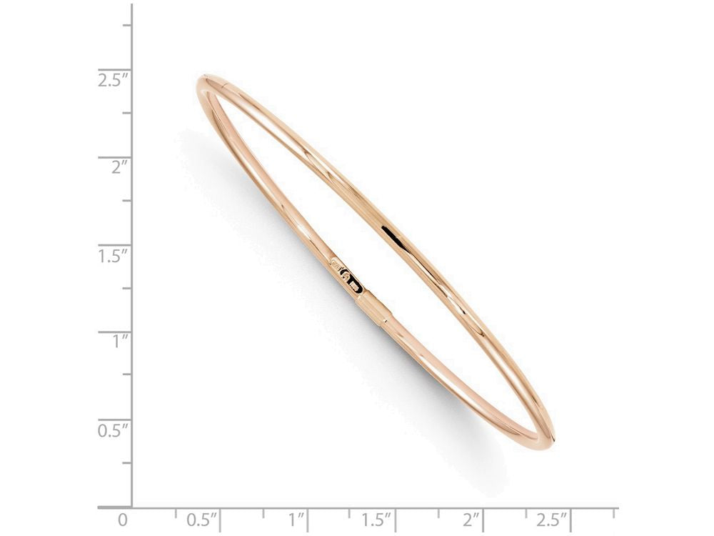 FJC Finejewelers 10k Rose Gold Slip-on Bangle
