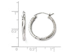 FJC Finejewelers 14k White Gold Hinged Hoop Earrings