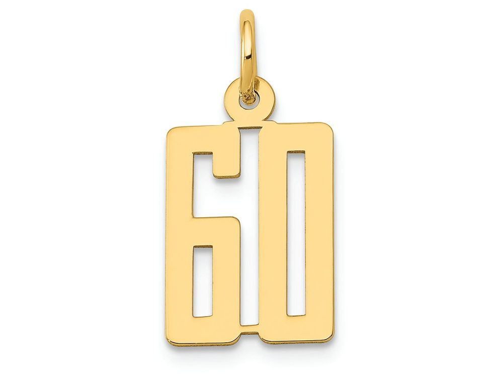 FJC Finejewelers 14k Yellow Gold Small Polished Elongated 60 Charm