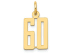 FJC Finejewelers 14k Yellow Gold Small Polished Elongated 60 Charm