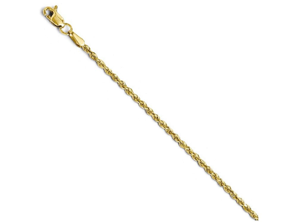 FJC Finejewelers 14k Yellow Gold 1.75mm Bright Cut Rope Chain Necklace