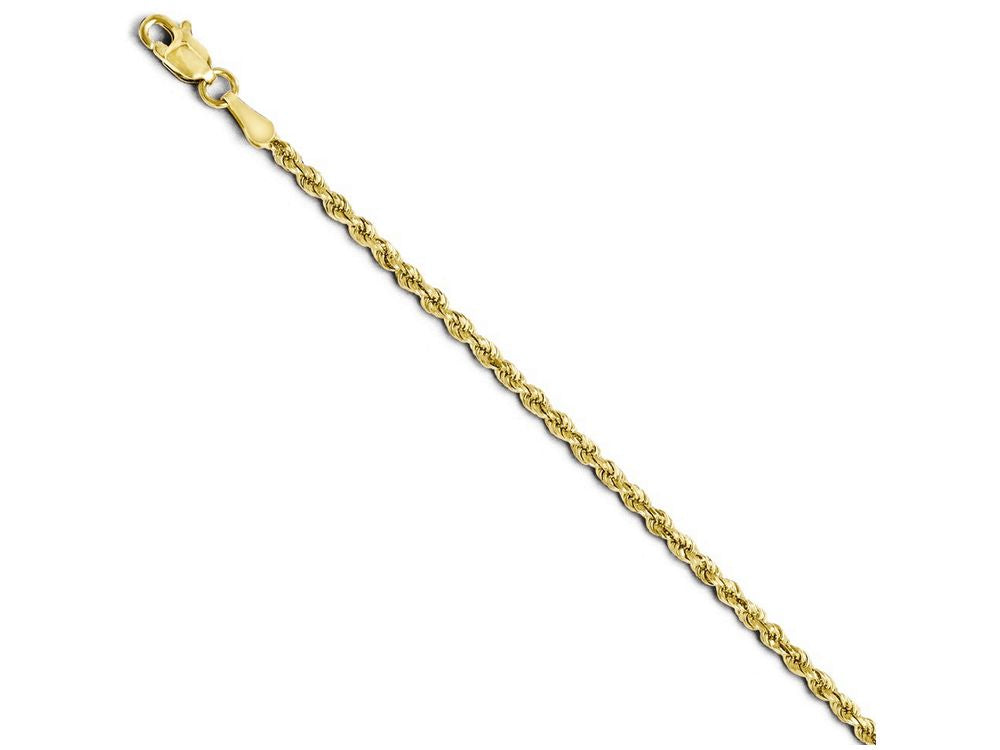 FJC Finejewelers 14k Yellow Gold 2.00mm Bright Cut Rope Chain Necklace