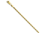 FJC Finejewelers 14k Yellow Gold 2.50mm Bright Cut Rope Chain Bracelet