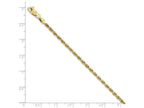 FJC Finejewelers 14k Yellow Gold 2.75mm Bright Cut Rope Chain Bracelet