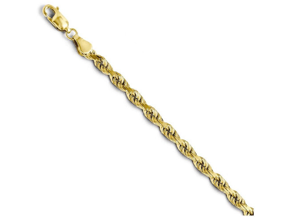 FJC Finejewelers 14k Yellow Gold 4.00mm Bright Cut Rope Chain Bracelet