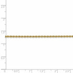 FJC Finejewelers 14k Yellow Gold 2.0mm Solid Rope Bracelet