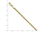 FJC Finejewelers 14k Yellow Gold 2.5mm Solid Rope Chain Necklace
