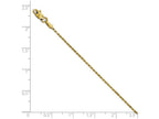 FJC Finejewelers 14k Yellow Gold 1.3mm Bright Cut Rope Chain Bracelet