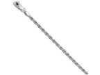 FJC Finejewelers 14k White Gold 2.50mm Bright Cut Rope Chain Bracelet