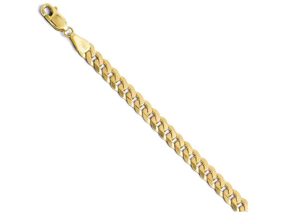 FJC Finejewelers 14k Yellow Gold 5.75mm Beveled Curb Bracelet