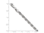FJC Finejewelers 14k White Gold 4.00mm Bright Cut Rope Chain Necklace