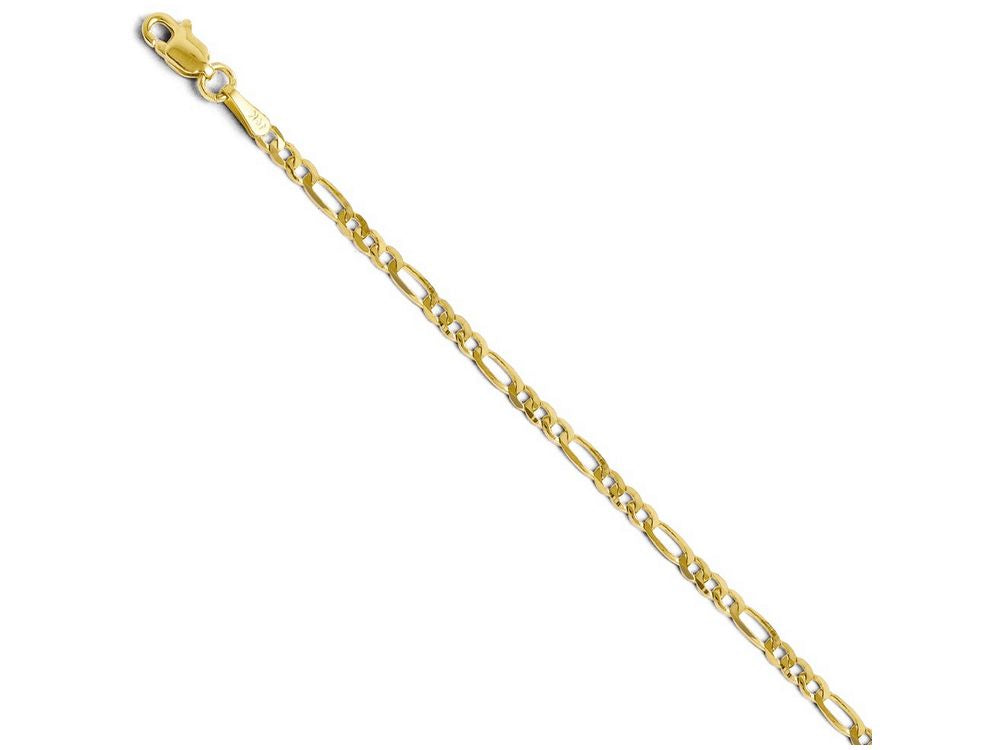 FJC Finejewelers 14k Yellow Gold 9 inch in length x 2.75mm in width Flat Figaro Anklet
