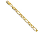 FJC Finejewelers 14k Yellow Gold 6.25mm Flat Figaro Bracelet