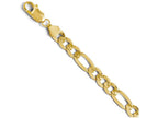 FJC Finejewelers 14k Yellow Gold 7.0mm Flat Figaro Bracelet