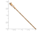 FJC Finejewelers 14k Rose Gold 1.5mm Bright Cut Rope Chain Necklace
