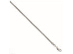 FJC Finejewelers 14k White Gold Bright Cut Round Box Chain Necklace