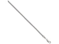 FJC Finejewelers 14k White Gold Bright Cut Round Box Chain Necklace