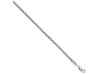 FJC Finejewelers 14k White Gold Bright Cut Round Box Chain Necklace