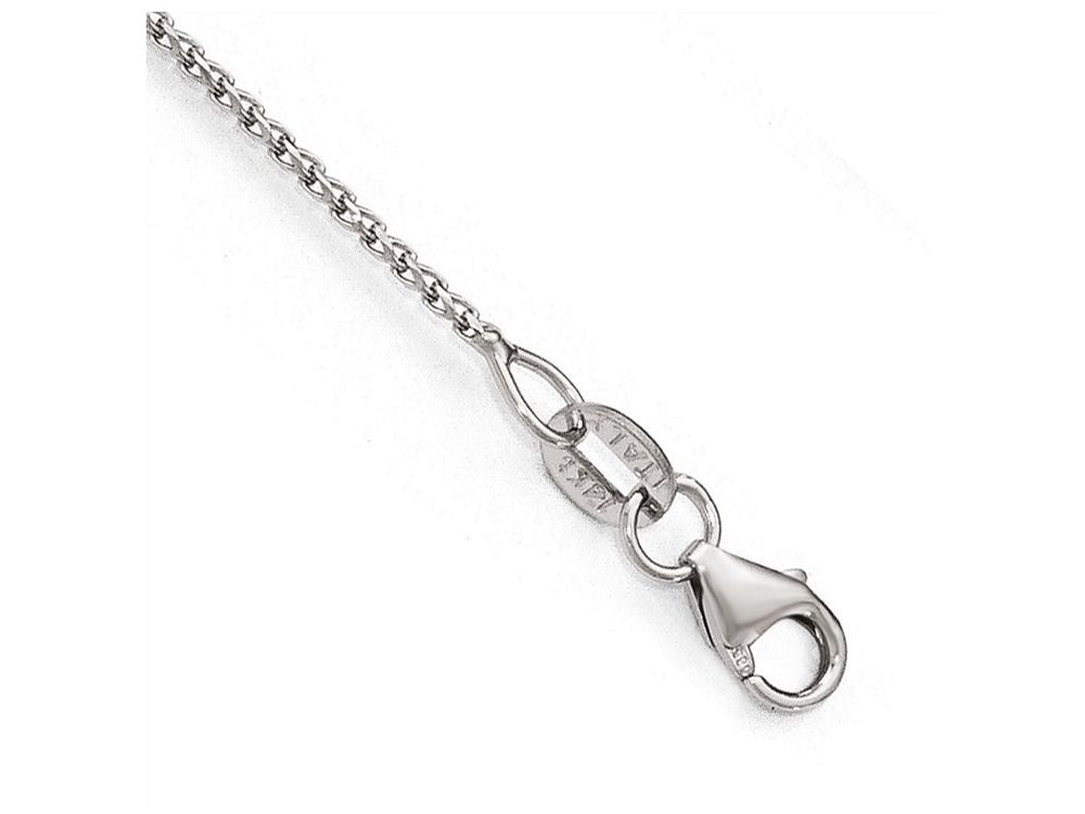 FJC Finejewelers 14k White Gold Bright Cut Open Franco Chain Necklace