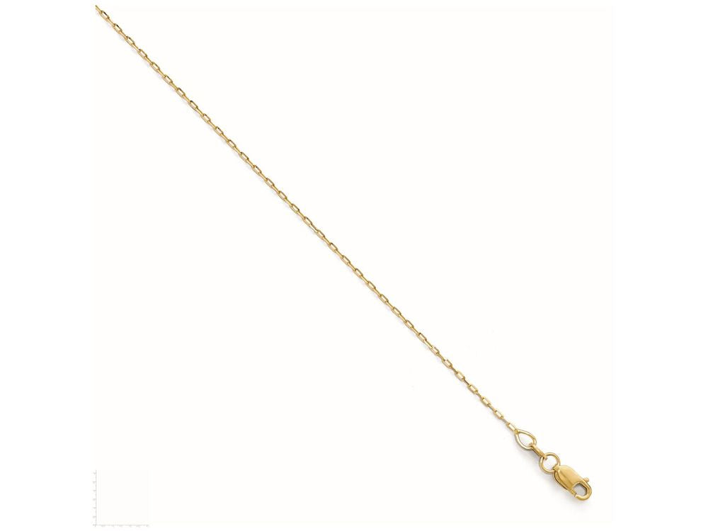 FJC Finejewelers 14k Yellow Gold Bright Cut Long Open Link Chain Necklace