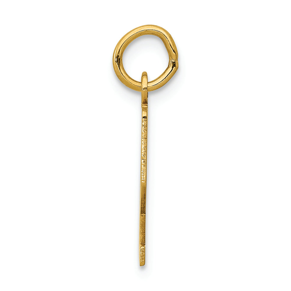 FJC Finejewelers 14k Yellow Gold Small Polished Elongated 72 Charm