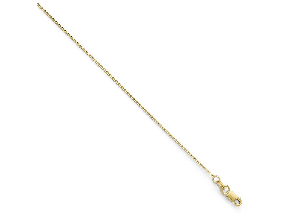 FJC Finejewelers 14k Yellow Gold Bright Cut Oval Open Link Chain Necklace