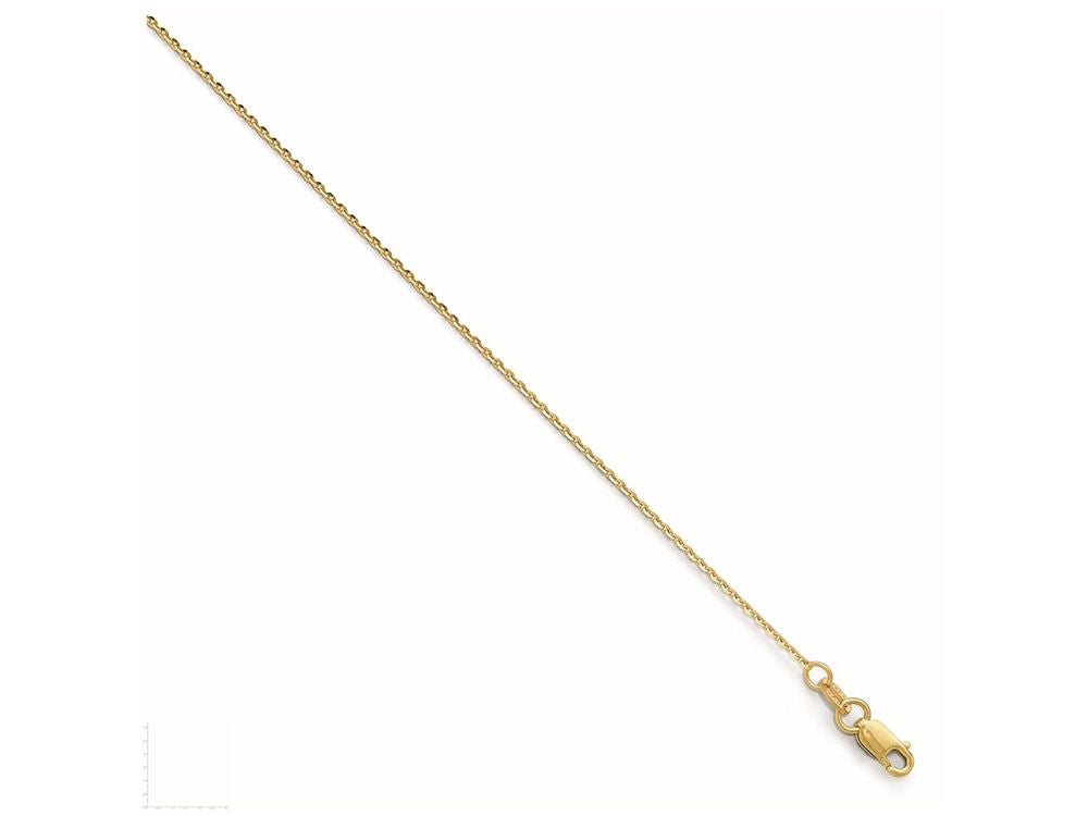 FJC Finejewelers 14k Yellow Gold Bright Cut Oval Open Link Chain Necklace