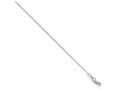 FJC Finejewelers 14k White Gold Bright Cut Oval Open Link Chain Necklace