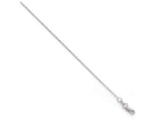 FJC Finejewelers 14k White Gold Bright Cut Oval Open Link Chain Necklace