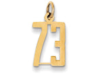 FJC Finejewelers 14k Yellow Gold Small Polished Elongated 73 Charm