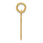 FJC Finejewelers 14k Yellow Gold Small Polished Elongated 80 Charm