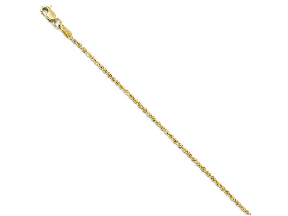 FJC Finejewelers 10k 1.75mm Bright Cut Rope Chain Necklace