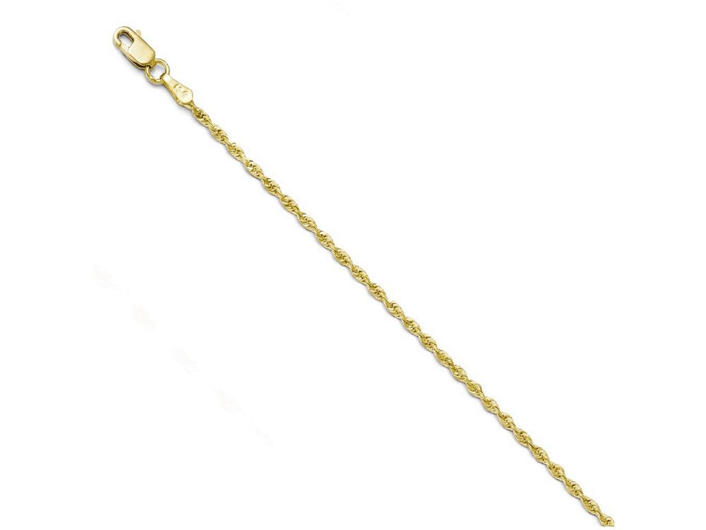 FJC Finejewelers 10k 2.00mm wide by 20 inch in length Bright Cut Rope Chain Necklace