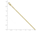 FJC Finejewelers 10k 2.00mm Bright Cut Rope Chain Bracelet
