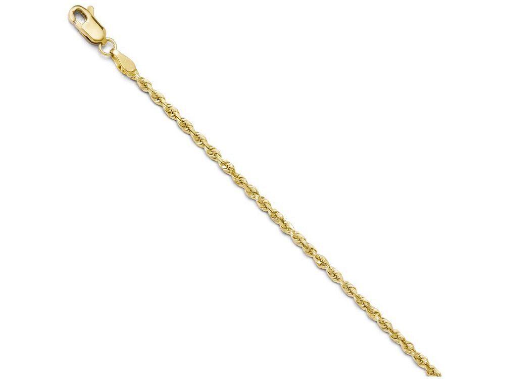 FJC Finejewelers 10k 2.25mm Bright Cut Rope Chain Necklace