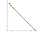 FJC Finejewelers 10k 2.25mm Bright Cut Rope Chain Bracelet