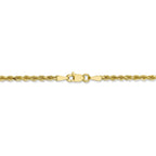 FJC Finejewelers 10k 2.5mm Bright Cut Rope Chain Necklace