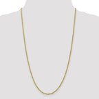FJC Finejewelers 10k 2.5mm Bright Cut Rope Chain Necklace