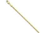 FJC Finejewelers 10k 2.5mm x 30 inch  Bright Cut Rope Chain Necklace