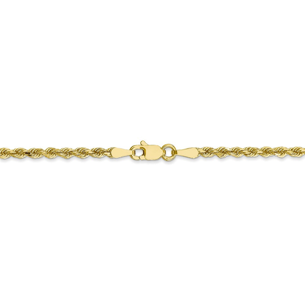 FJC Finejewelers 10k 2.5mm Bright Cut Rope Chain Bracelet