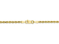 FJC Finejewelers 10k 2.5mm Bright Cut Rope Chain Bracelet