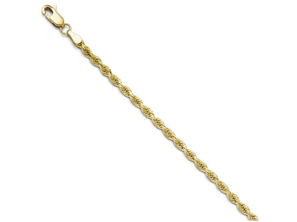 FJC Finejewelers 10k 2.75mm Bright Cut Rope Chain Necklace