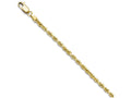 FJC Finejewelers 10k 3.00mm Bright Cut Rope Chain Bracelet