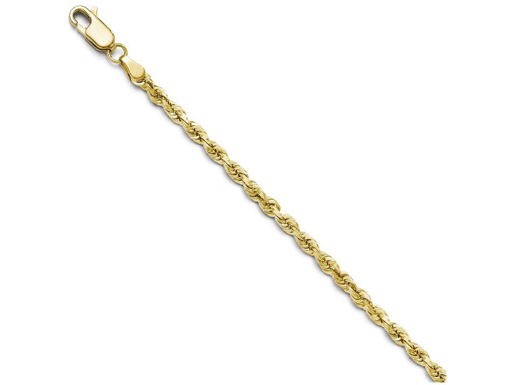 FJC Finejewelers 10k 3.00mm Bright Cut Rope Chain Bracelet