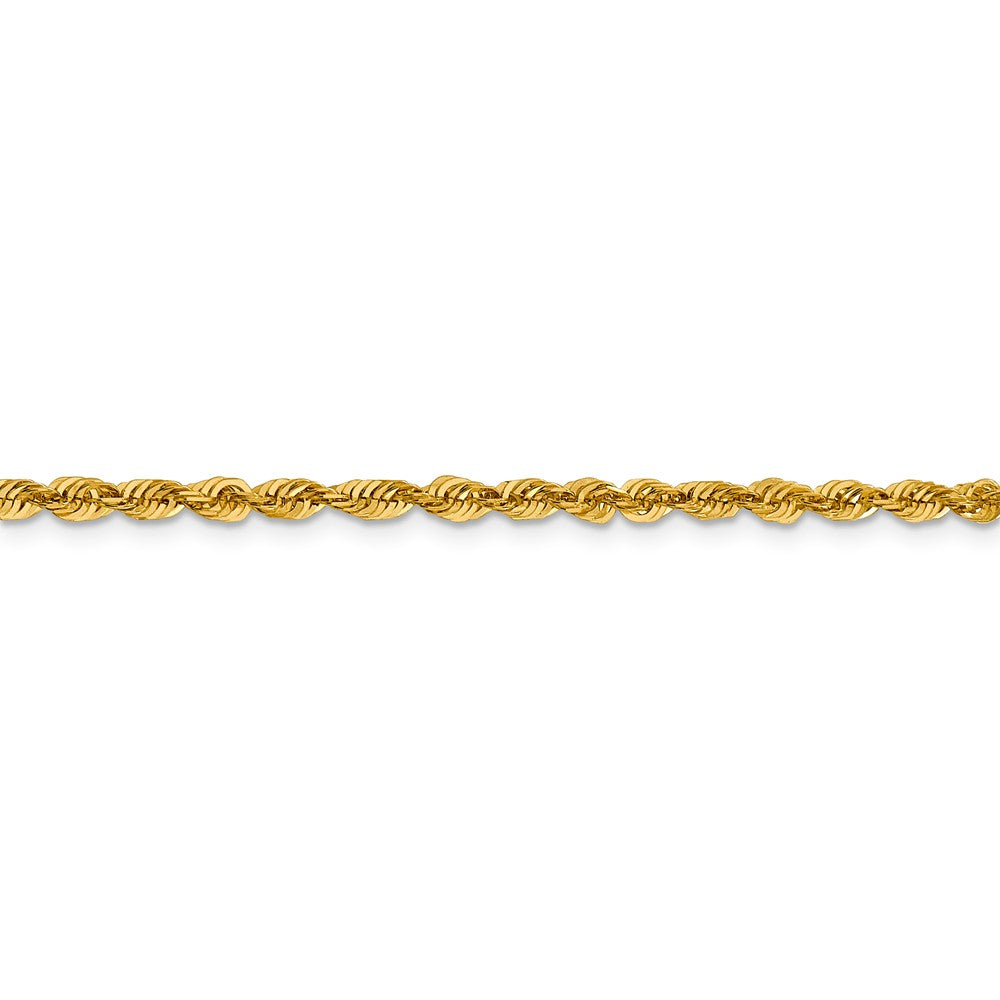 FJC Finejewelers 10k 3.0mm Bright Cut Lightweight Rope Chain Necklace